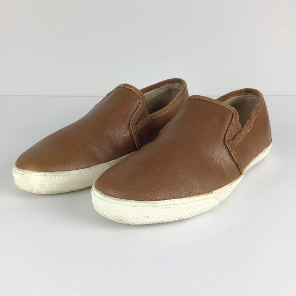 Frye Cognac Slip On Leather Sneaker | Men’s 7.5